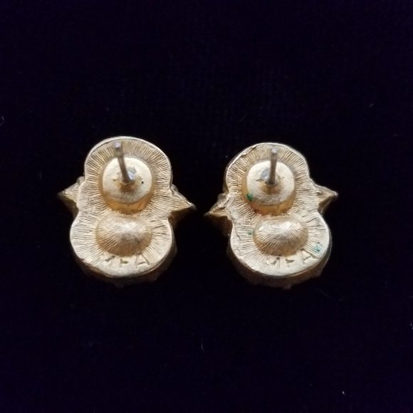Vintage MFA Austrian Crystal Earrings 1 - Picture 5 of 6